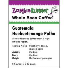 Whole Bean Coffee - Guatemala Huehuetenango Palhu (12 oz)