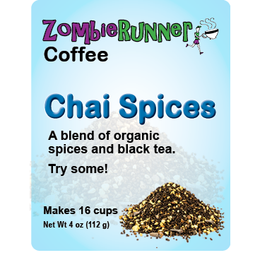 ZombieRunner Chai Spices, 4 oz Pouch