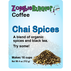 ZombieRunner Chai Spices, 4 oz Pouch