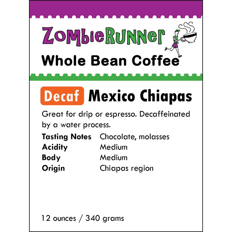 Whole Bean Coffee - Decaf Mexico Chiapas (12 oz)