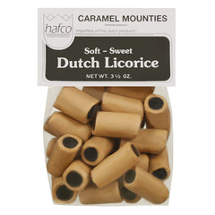 Dutch Licorice Caramel Mounties, 3.5 oz