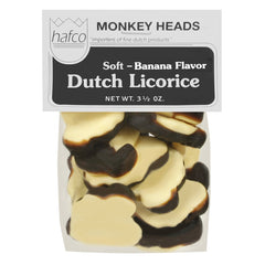 Dutch Licorice Monkey Heads, 3.5 oz
