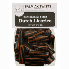 Dutch Licorice Salmiak Twists, 3.5 oz
