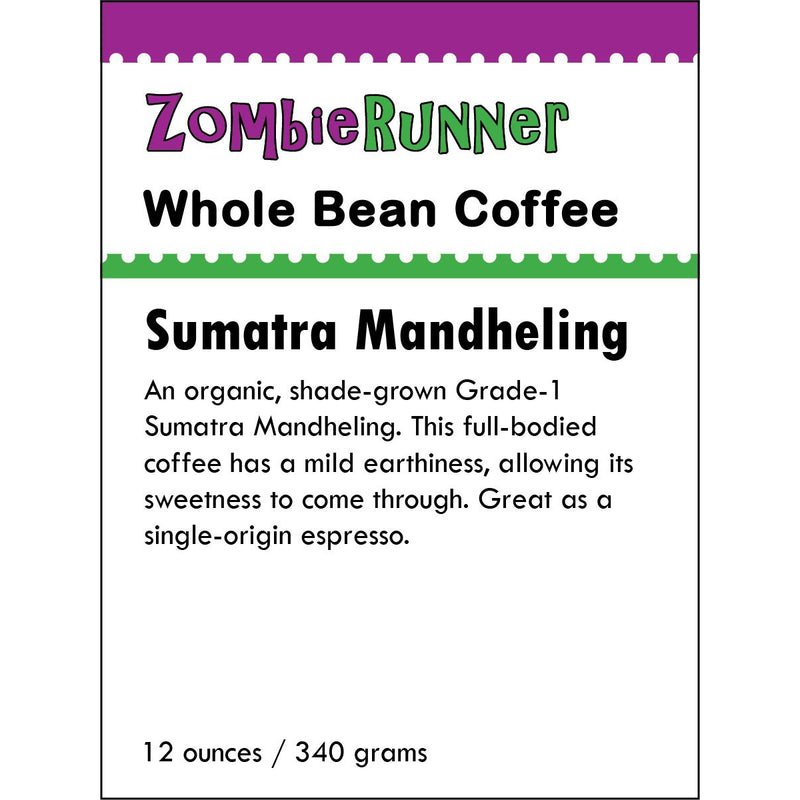Whole Bean Coffee - Sumatra Mandheling (12 oz)